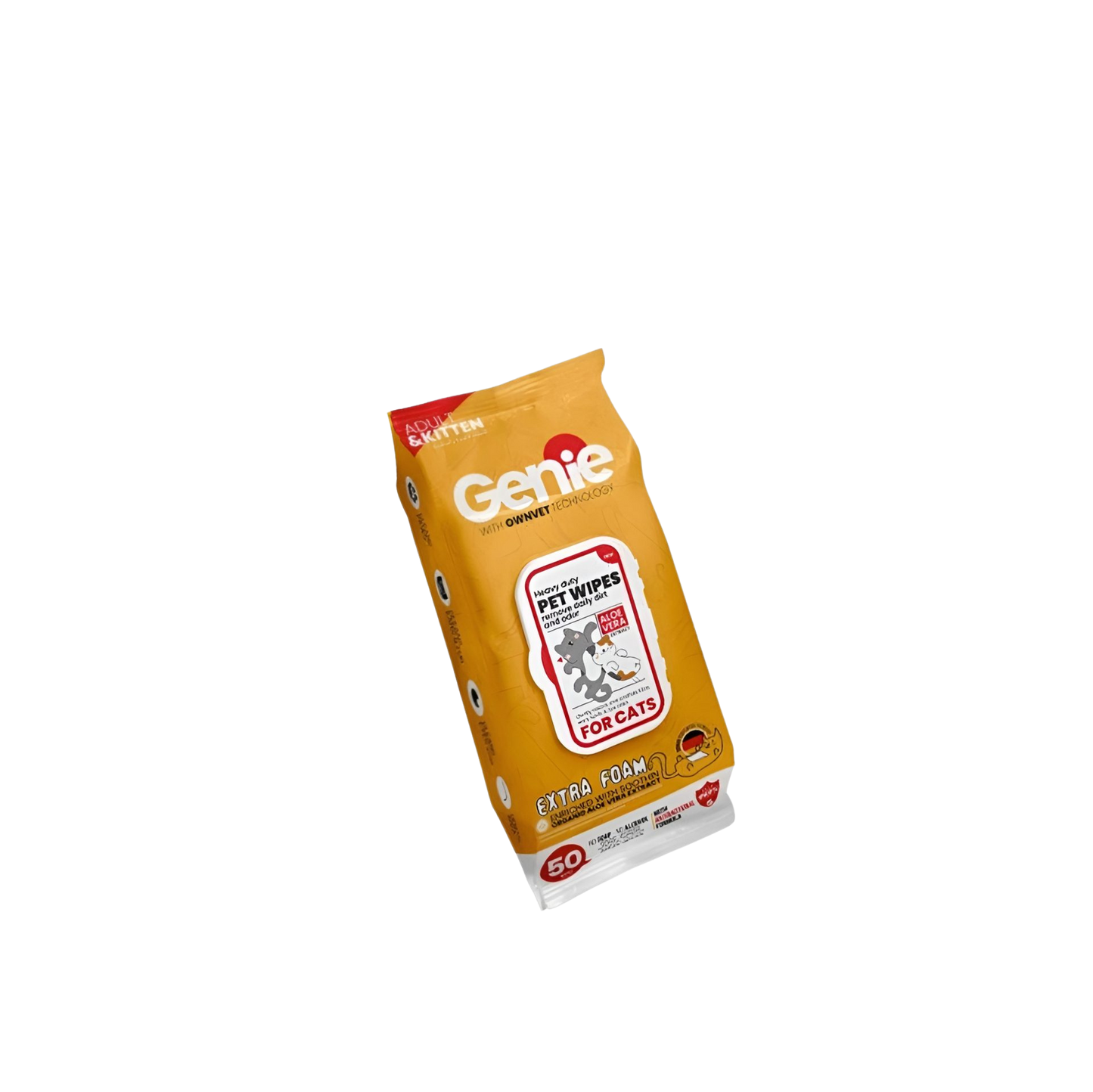 Genie cats wipes 50 wipes