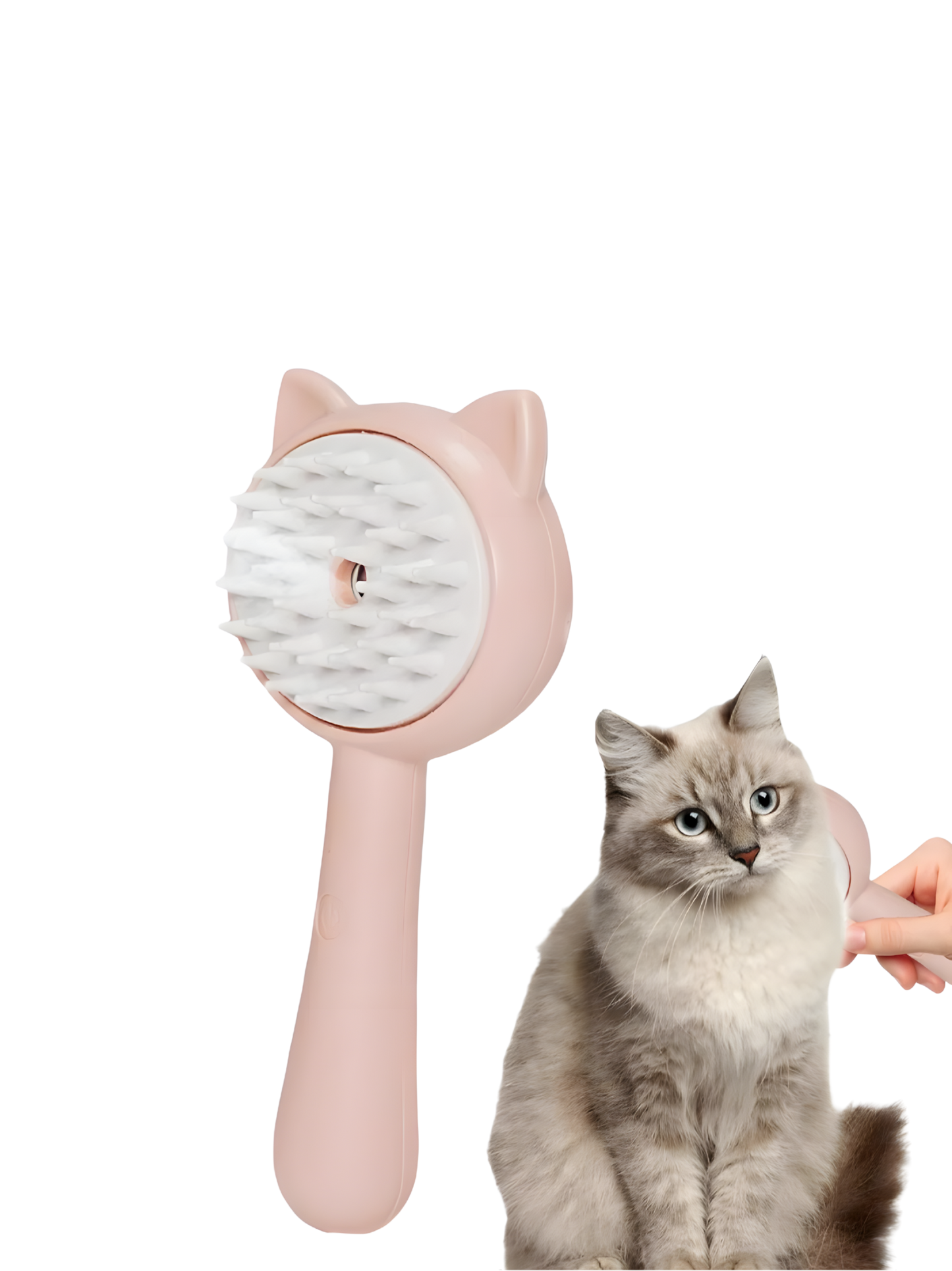 Cat-shaped steam brush
