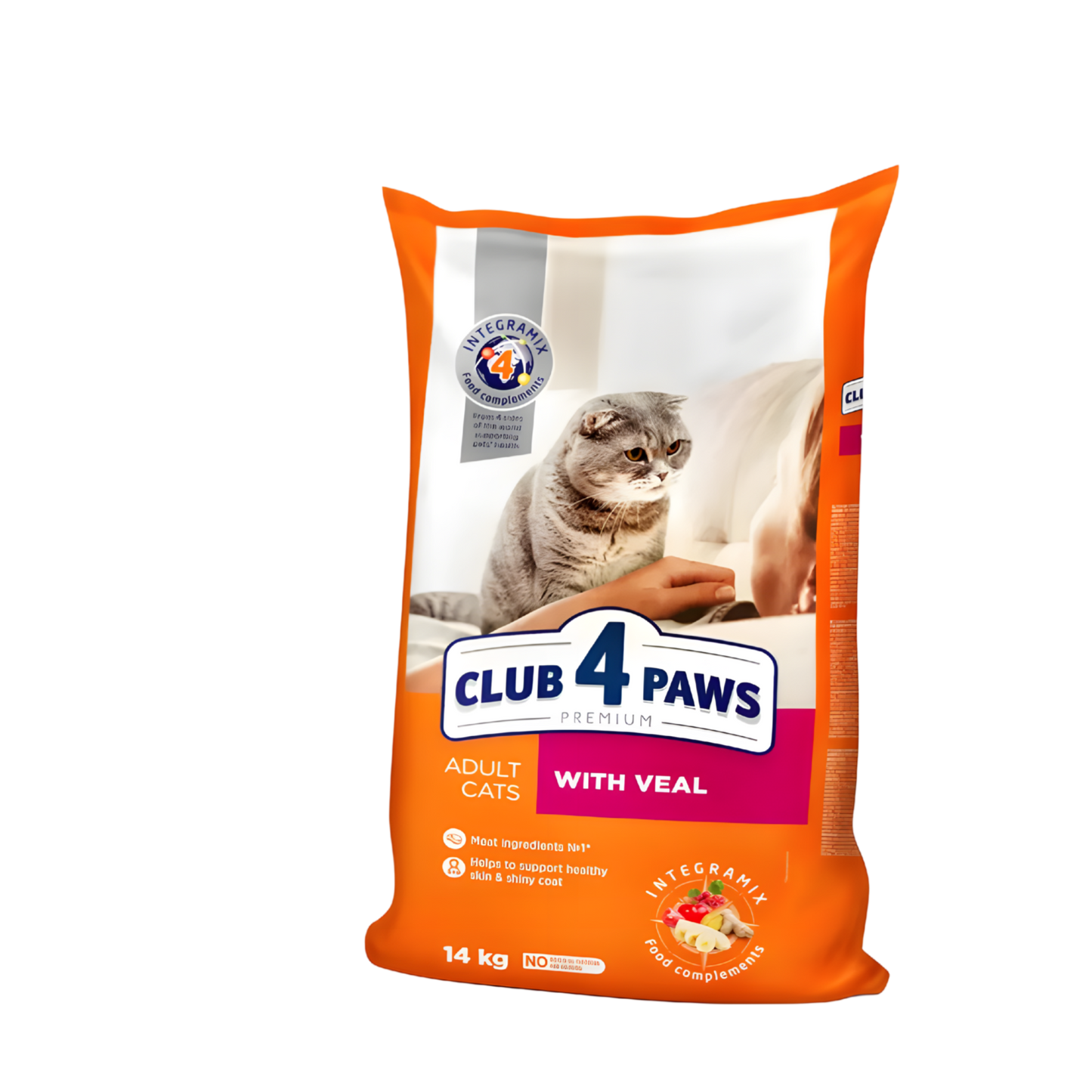 club4 paws cat With veal