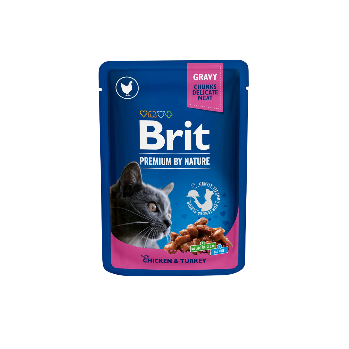 Brit Premium Cat Pouches with Chicken & Turkey