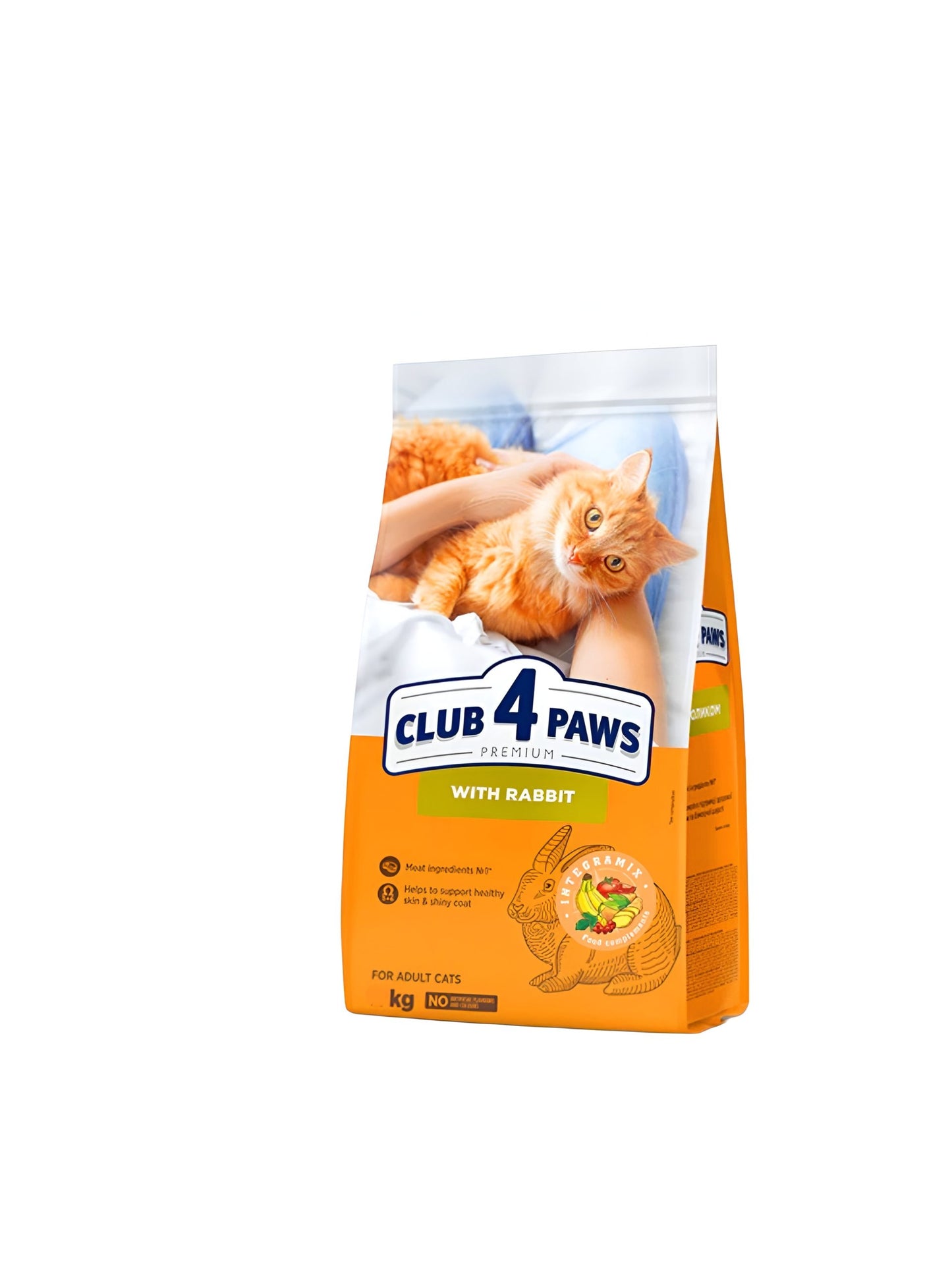 Club 4 paws adult cat with rabbit