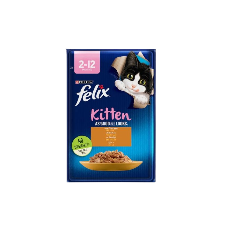 Felix for kittens, chicken flavor