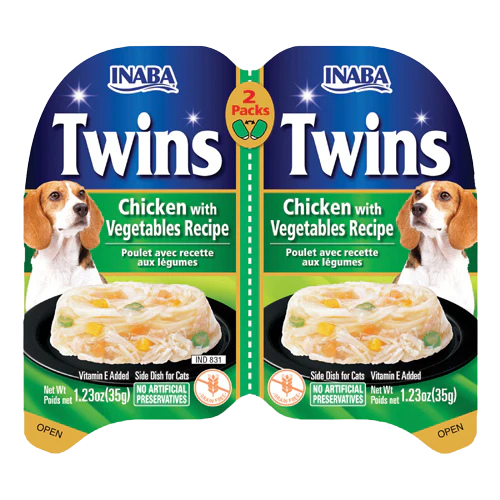 TWINS Chicken with Vegetables Recipe dog