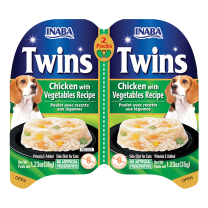 TWINS Chicken with Vegetables Recipe dog