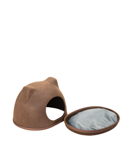 Cat house brown