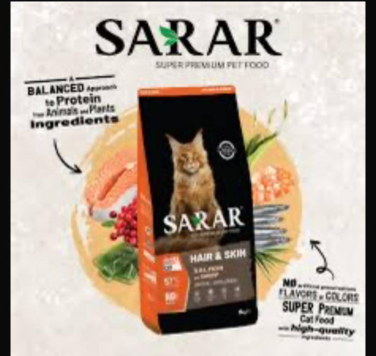 Sarar adult cat hair &skin salmon